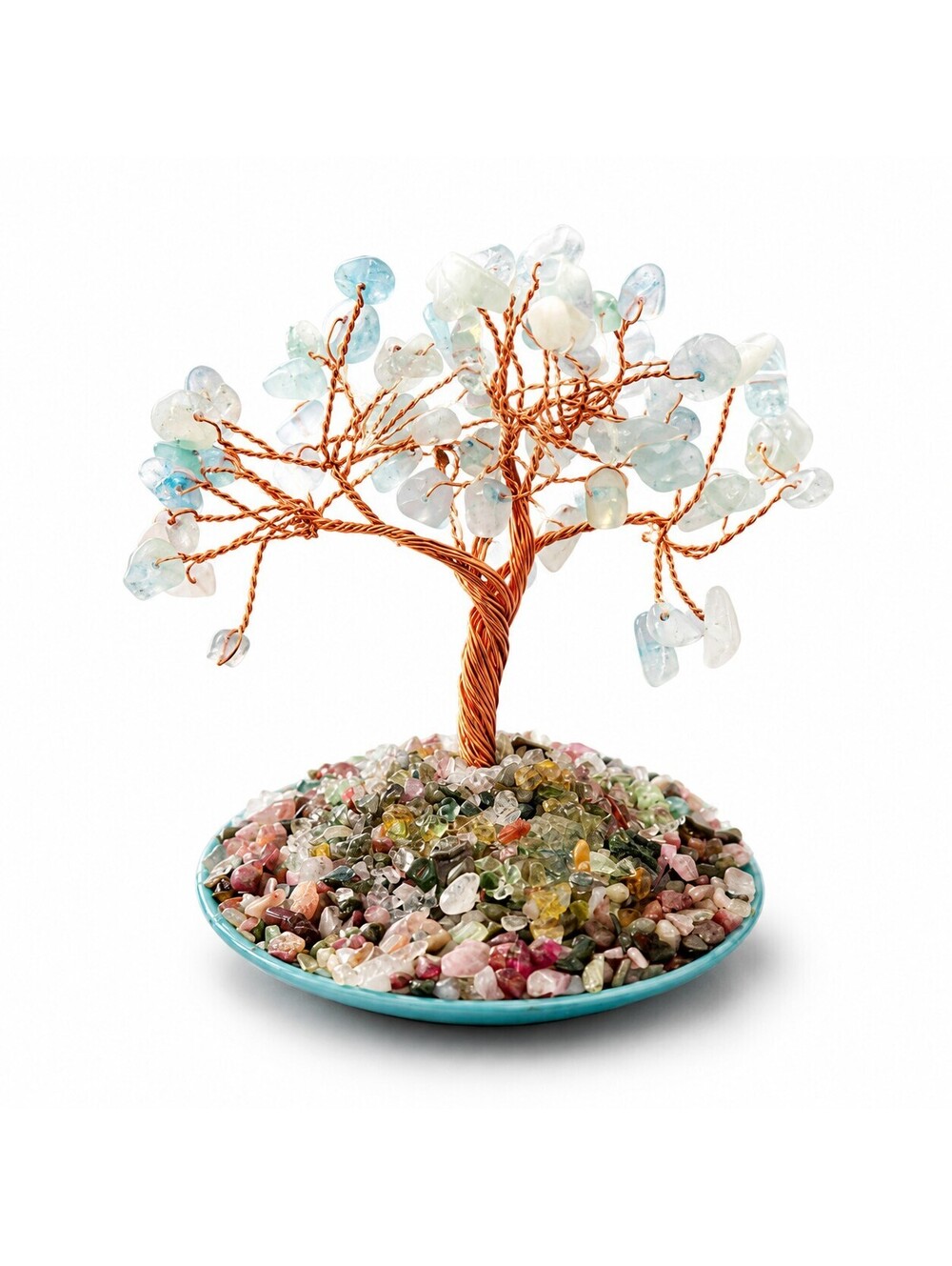 5" Aquamarine Gemstone Tree